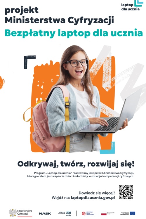 laptop dla ucznia post na stronie głównej
